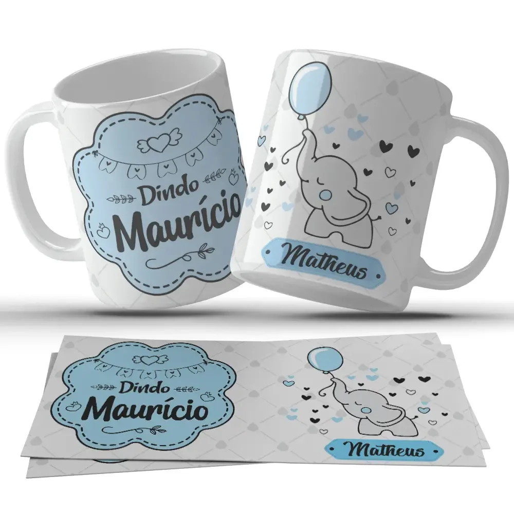 Caneca Personalizada Dindo com Nome c28