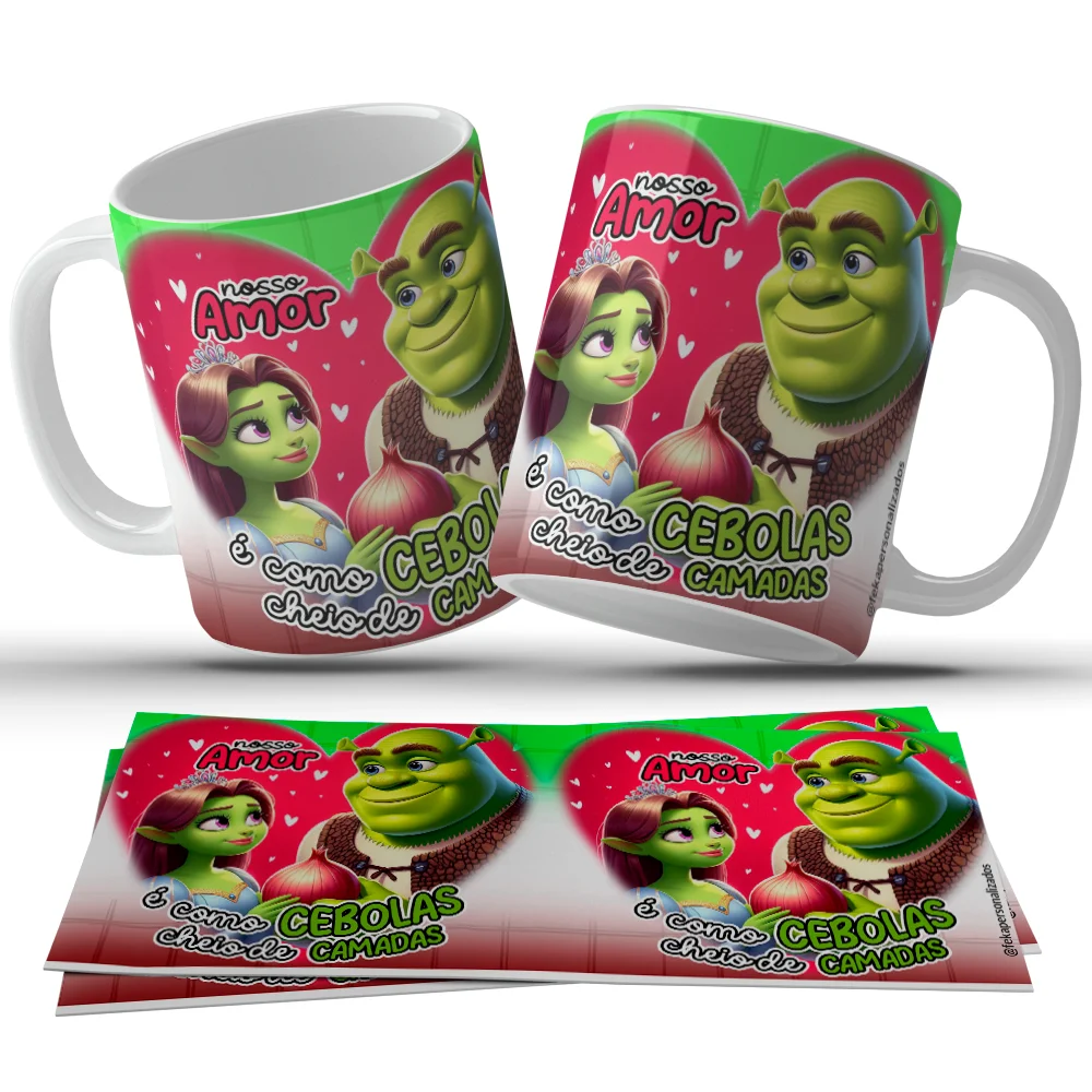 Caneca Nosso Amor Shrek e Fiona c13