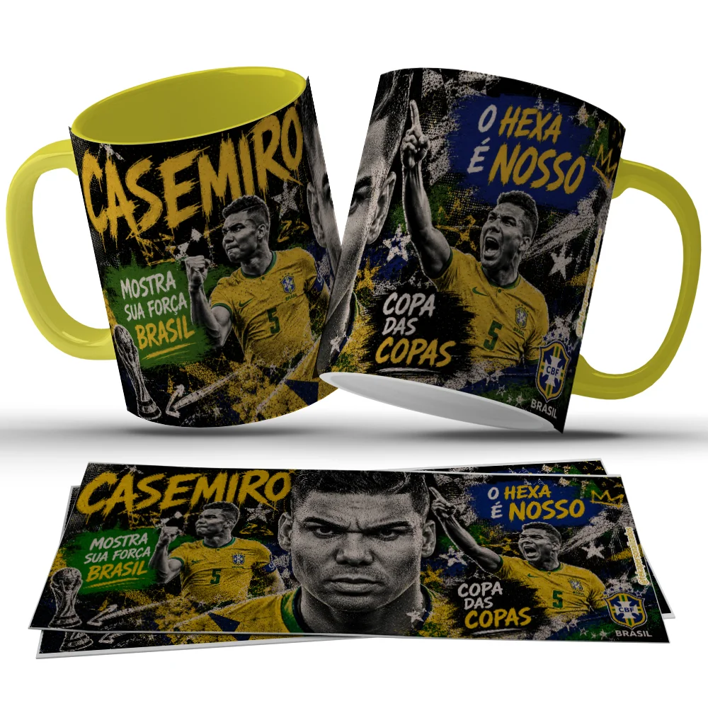 Caneca Casemiro Copa das Copas Brasil c50