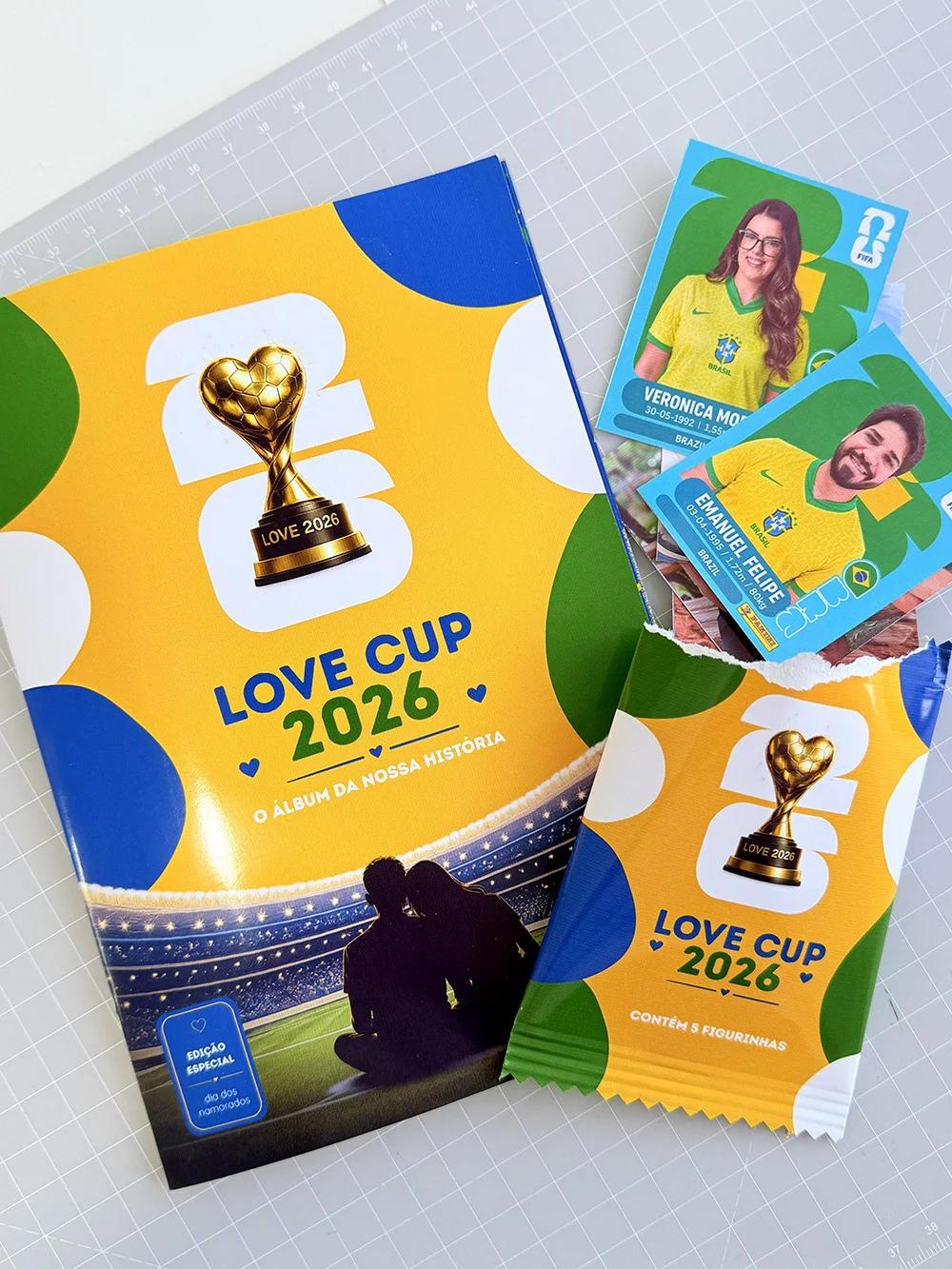 Álbum Figurinhas Love Cup 2026 - Edição Especial Brasil