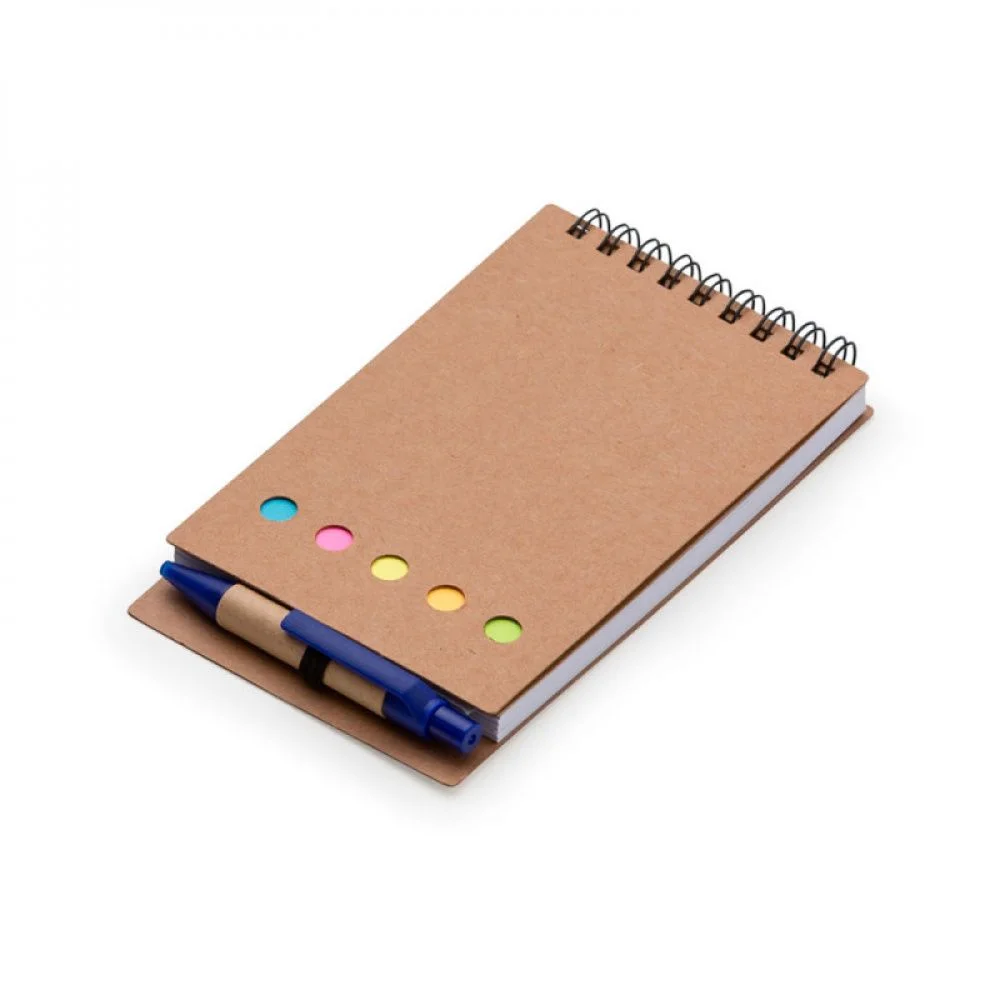 Bloco de Anotações com Post-its e Caneta